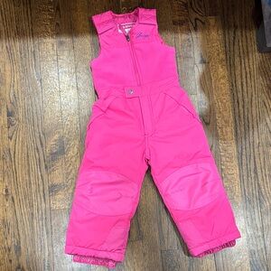 Snozu Pink Kids bib Overalls size 4T